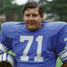 This 1971 file photo shows Detroit Lions' Alex Karras. The former All-Pro defensive lineman and actor died October 10, 2012.   (AP Photo/File)