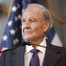 Sen. George McGovern speaks at the National World War II Museum in New Orleans on Saturday, April 18, 2009. McGovern spoke about his experiences in World War II and about his new book on Abraham Lincoln. McGovern is a decorated World War II pilot.