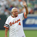 In this Friday, June 13, 2008 file photo, former Baltimore Orioles manager Earl Weaver waves to the crowd during a celebration in honor of the 1979 Orioles American League pennant winners before the baseball game between the Baltimore Orioles and Pittsburgh Pirates in Baltimore. Weaver, the fiery Hall of Fame manager who won 1,480 games with the Baltimore Orioles, has died, the team announced Saturday, Jan. 19, 2013. He was 82.