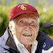 In a Friday May 9, 2014 file photo, Louis Zamperini gestures during a news conference, in Pasadena, Calif. Zamperini, a U.S. Olympic distance runner and World War II veteran who survived 47 days on a raft in the Pacific after his bomber crashed, then endured two years in Japanese prison camps, died Wednesday, July 2, 2014, according to Universal Pictures studio spokesman Michael Moses. He was 97. (AP Photo/Nick Ut, File)