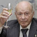 In this Nov. 13, 2009 file photo, former Real Madrid soccer star and the club's honorary president, Alfredo Di Stefano of Argentina raises his glass during a tribute to his contribution to sport at the Argentine Embassy in Madrid, Spain. Real Madrid on Monday July 7, 2014 says Alfredo Di Stefano has died at age 88. Di Stefano helped Madrid win five straight European Champions Cups, and was voted European player of the year in 1957 and '59. (AP Photo/Paul White, File)