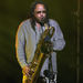 In this Monday, May 9, 2005 file photo, LeRoi Moore of the Dave Matthews Band performs with the band at New York's Roseland Ballroom. 