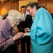 Del Martin, left, places a ring on her partner Phyllis Lyon, right, in this June 16, 2008 file photo during their wedding ceremony officiated by San Francisco Mayor Gavin Newsom, center, at City Hall in San Francisco. 