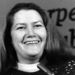 FILE - In this March 1, 1977 file photo, Australian author Colleen McCullough laughs during a news conference in New York. Best-selling author McCullough, whose novel "The Thorn Birds" sold 30 million copies worldwide, has died at age 77 after a long illness. McCullough died Thursday, Jan. 29, 2015 in hospital on remote Norfolk Island, HarperCollins Australia publishing director Shona Martyn said in a statement. (AP Photo/File)