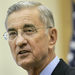 In this Sept. 10, 2008 file photo, Habitat for Humanity International founder Millard Fuller speaks at the University of Arkansas Clinton School for Public Service in Little Rock, AR.