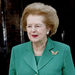 Former British Prime Minister Baroness Margaret Thatcher leaves her house in central London, Tuesday, Oct. 26, 2004. Thatcher's son Sir Mark Thatcher appeared in a South African court on Tuesday on charges he helped bankroll a coup attempt in Equatorial Guinea.