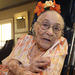 In this Thursday, July 3, 2014 photo, Gertrude Weaver poses at Silver Oaks Health and Rehabilitation Center in Camden, Ark., a day before her 116th birthday. The Gerontology Research Group says Weaver is the oldest person in the United States and second-oldest person in the world. (AP Photo/Danny Johnston)