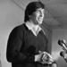 In this Oct. 31, 1977. file photo, Chicago Bears linebacker Doug Buffone, right, speaks at a news conference in Chicago with teammate, running back Walter Payton looking on. Buffone, who played 15 seasons for the Bears, was found dead of natural causes Monday, April 20, 2015, at a home on Chicago's West Side. He was 70. Buffone retired after the 1979 season with 24 career interceptions, the most for any Bears linebacker. He also held the team's record for most games played with 186. (AP Photo/Charles E. Knoblock, File)