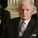 Sen. Ted Kennedy, D-Mass., listens as President Barack Obama speaks at the White House Forum on Health Reform in the East Room of the White House in Washington, Thursday, March 5, 2009. 