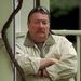 Author Robert Parker poses in the garden of his Cambridge, Mass. home, Friday May 10, 1996. Parker, creator of the Boston hard-scrabbled private-detective Spenser, releases his newest installment, "Chance," has featured his popular fiction private detective in more than 20 books. 