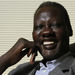 Former NBA basketball star Manute Bol poses for a photograph at the Sunrise Sudan headquarters June 9, 2008, in Lenexa, Kan.