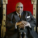 Solomon Burke, the king of rock and soul - a title that Burke has embraced ever since a Baltimore disc jockey is said to have hung it on him in 1964 - poses in his red velvet throne in his Los Angeles home in this April 21, 2005 file photo.